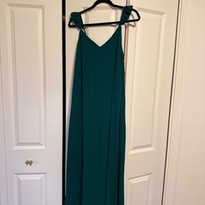 Green maxi dress